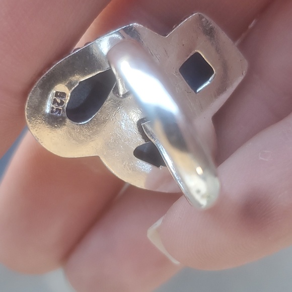 New Sodalite and Lapis Lazuli 925 Silver Ring. - Picture 7 of 13